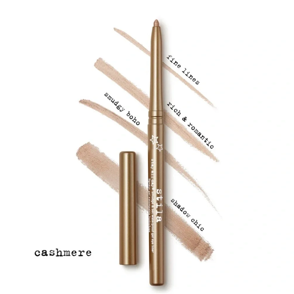 Stila CASHMERE Liner Stay All Day Smudge & Set Waterproof Gel Liner Gold NEW PC